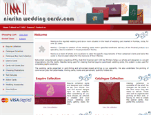 Tablet Screenshot of niarikaweddingcards.com